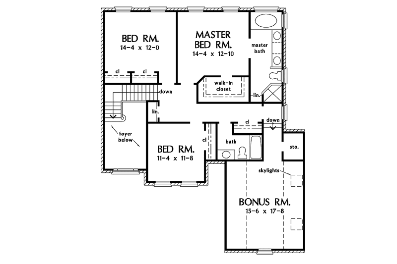 Home Plan - Floor Plan - Upper Floor for Country House Plan #929-463 - 4 bed, 3 bath