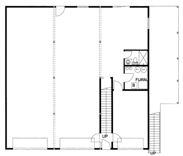 House Design - Traditional Floor Plan - Main Floor Plan #117-867