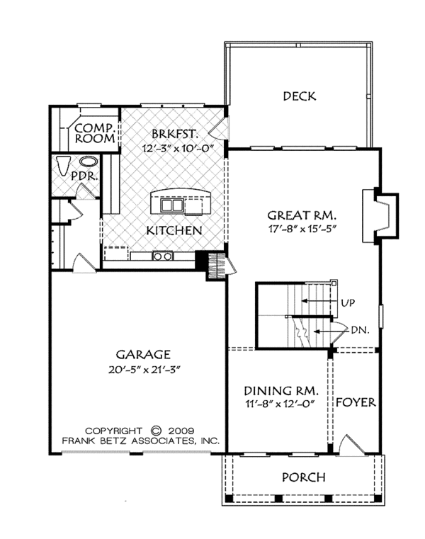 House Design - Country Floor Plan - Main Floor Plan #927-941