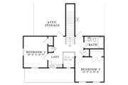 Craftsman Style House Plan - 3 Beds 2 Baths 1559 Sq/Ft Plan #17-2909 