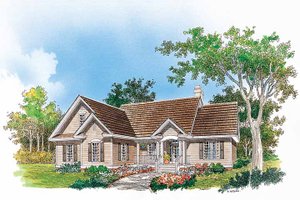 Ranch Exterior - Front Elevation Plan #929-476
