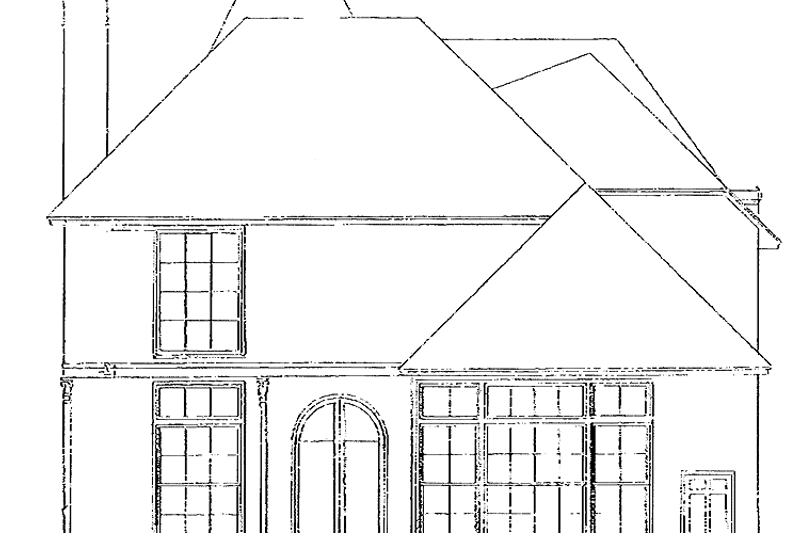 Home Plan - Exterior - Rear Elevation for Country House Plan #301-139 - 5 bed, 4 bath
