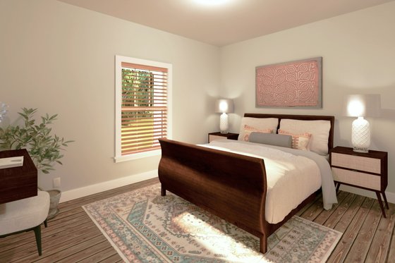 Interior - Bedroom for Farmhouse House Plan #44-290 - 3 bed, 2 bath