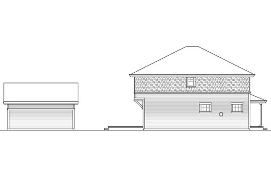 Exterior - Other Elevation for Colonial House Plan #124-958 - 4 bed, 3 bath