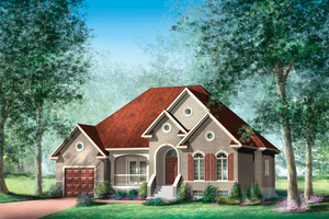 Traditional Exterior - Front Elevation Plan #25-4441