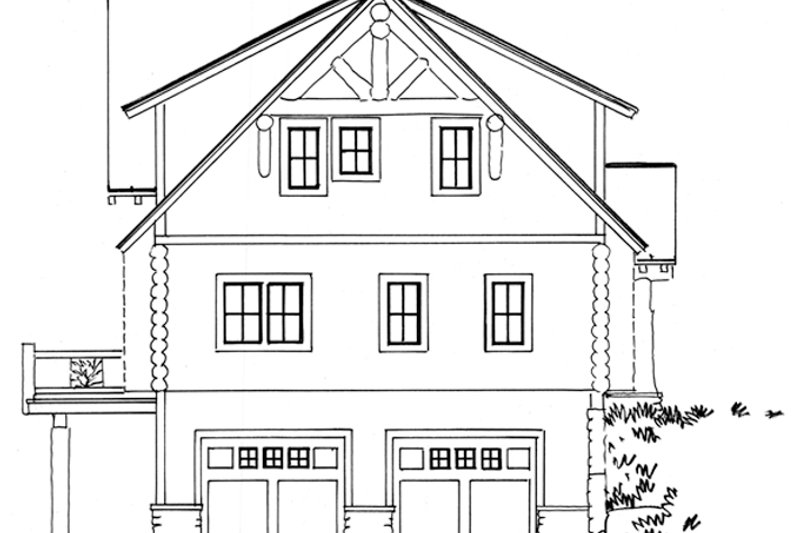 Dream House Plan - Exterior - Other Elevation 1 for Log House Plan #942-23 - 3 bed, 2.5 bath