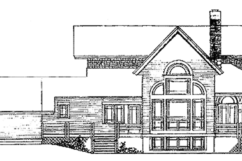 Home Plan - Exterior - Rear Elevation for Craftsman House Plan #1016-45 - 3 bed, 2.5 bath