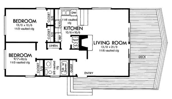 House Design - Country Floor Plan - Main Floor Plan #320-802