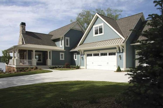 Exterior - Front Elevation 4 for Traditional House Plan #928-44 - 4 bed, 3 bath