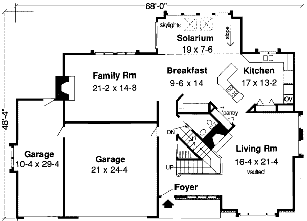 Traditional Floor Plan - Main Floor Plan #312-168