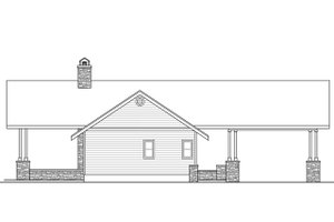 Exterior - Other Elevation for Craftsman House Plan #124-1019 - 2 bed, 2 bath