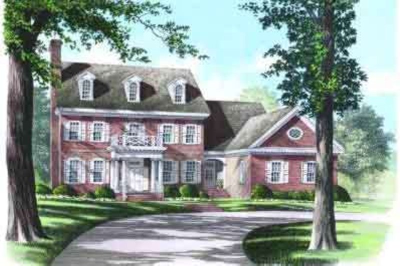 Dream House Plan - Colonial Exterior - Front Elevation Plan #137-209