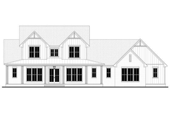 Exterior - Front Elevation 7 for Farmhouse House Plan #430-399 - 5 bed, 3.5 bath