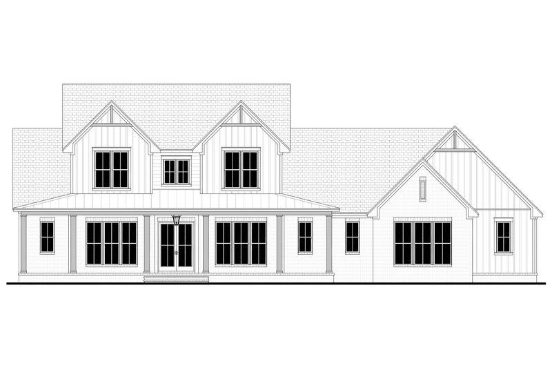 House Blueprint - Exterior - Front Elevation 7 for Farmhouse House Plan #430-399 - 5 bed, 3.5 bath