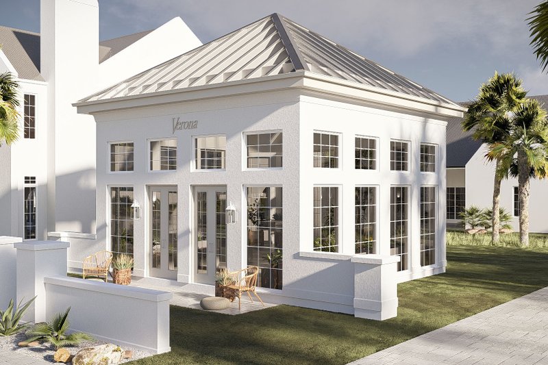 House Blueprint - Exterior - Other Elevation 2 for Beach House Plan #455-759, 0 bath