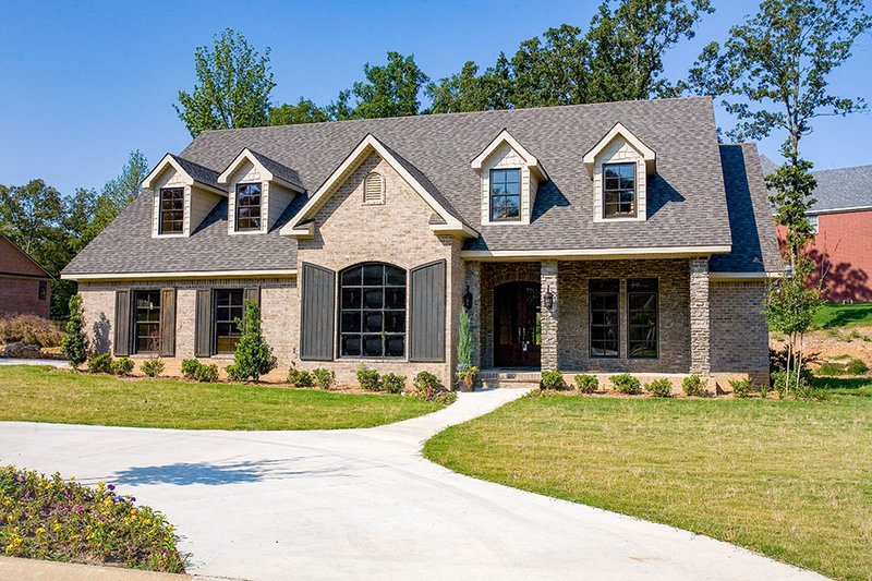 House Blueprint - Exterior - Front Elevation 3 for Country House Plan #17-1101 - 4 bed, 3 bath