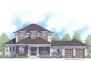 Exterior - Front Elevation 3 for Traditional House Plan #938-85 - 5 bed, 4 bath