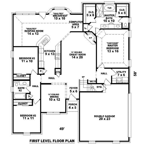 European Floor Plan - Main Floor Plan #81-1510