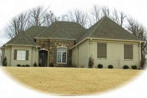 Exterior - Front Elevation for European House Plan #81-1165 - 3 bed, 3 bath