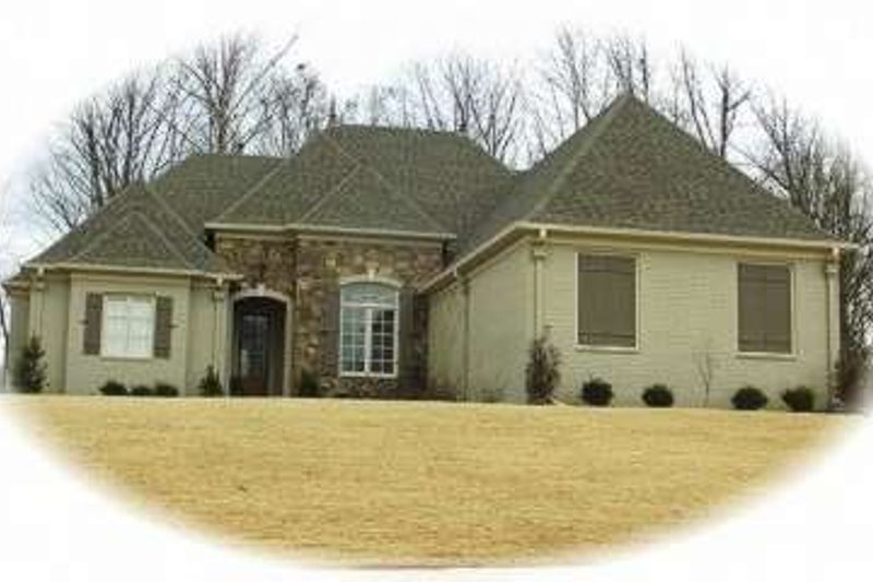 Exterior - Front Elevation 2 for European House Plan #81-1165 - 3 bed, 3 bath