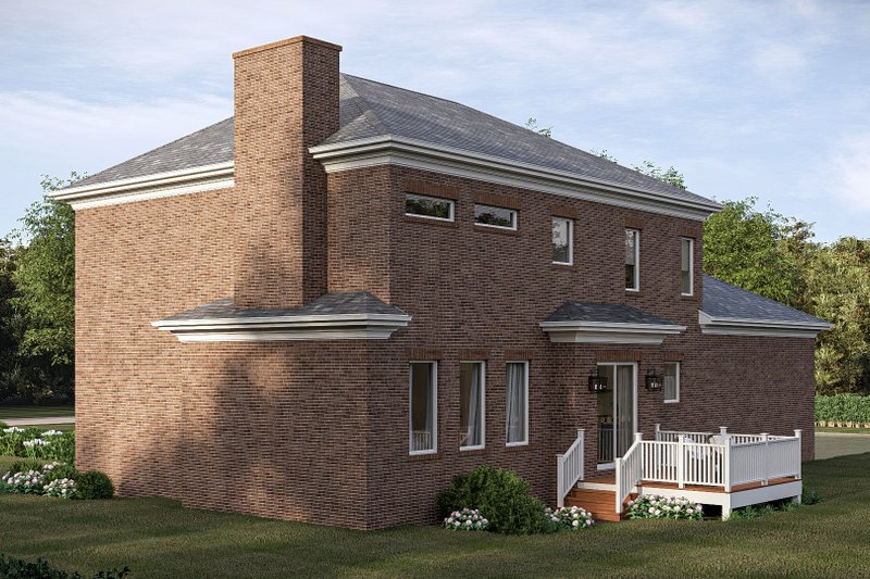 Home Plan - Exterior - Other Elevation 1 for Colonial House Plan #455-793 - 3 bed, 2.5 bath