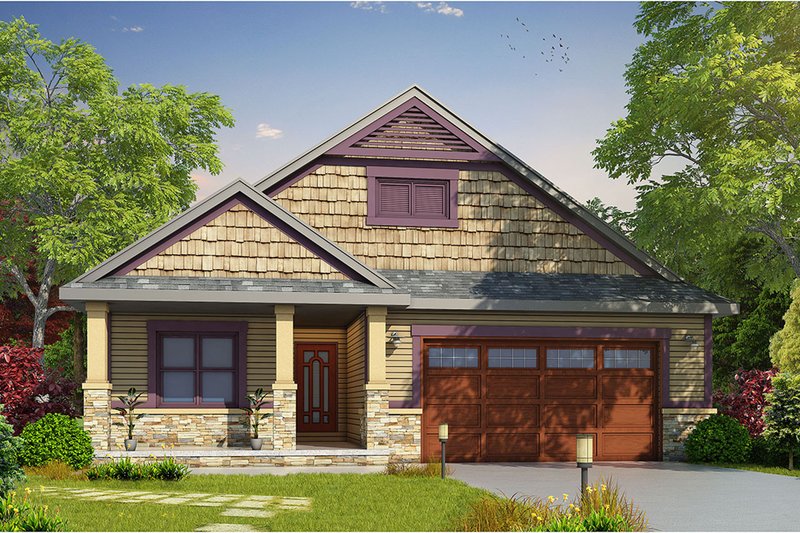 House Design - Craftsman Exterior - Front Elevation Plan #20-2262