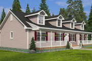Country Style House Plan - 3 Beds 2 Baths 1538 Sq/Ft Plan #1082-8 