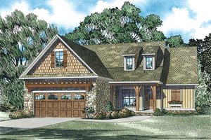 Craftsman Exterior - Front Elevation Plan #17-2463