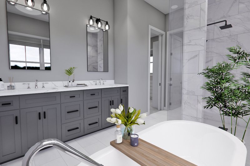 House Design - Interior - Master Bathroom 2 for Farmhouse House Plan #51-1273 - 4 bed, 3.5 bath