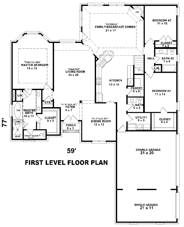 European Floor Plan - Main Floor Plan #81-13824