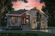 Bungalow Style House Plan - 3 Beds 1 Baths 1178 Sq/Ft Plan #23-2830 