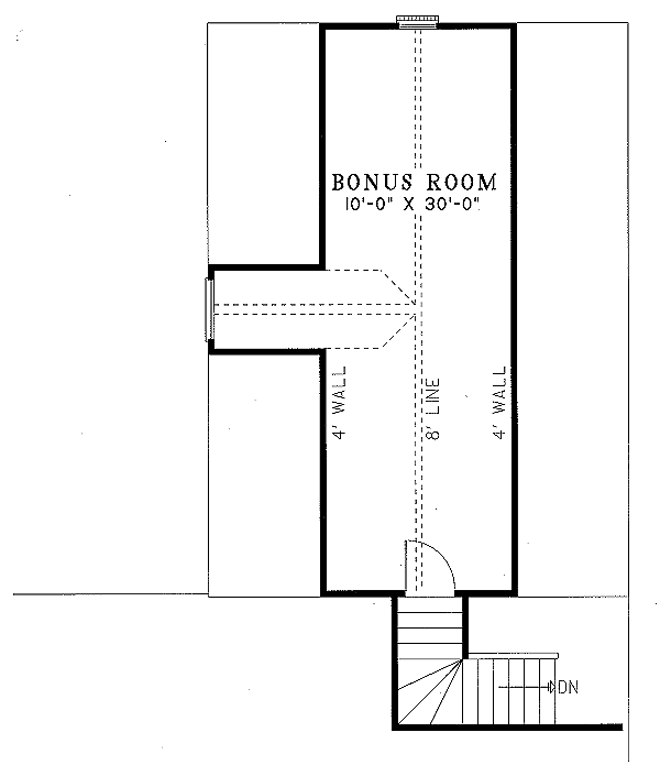 Architectural House Design - European Floor Plan - Upper Floor Plan #17-1039