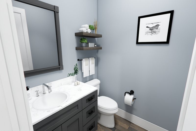 House Blueprint - Interior - Bathroom 1 for Ranch House Plan #51-1326 - 3 bed, 2.5 bath