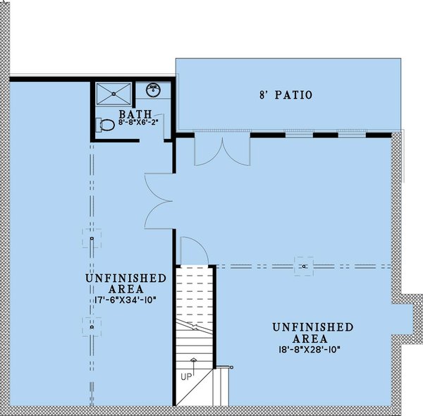 House Blueprint - Cottage Floor Plan - Lower Floor Plan #923-454