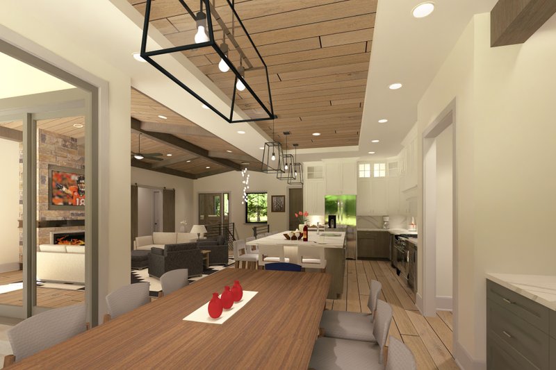 House Blueprint - Interior - Dining Room for Farmhouse House Plan #1069-40 - 3 bed, 2.5 bath