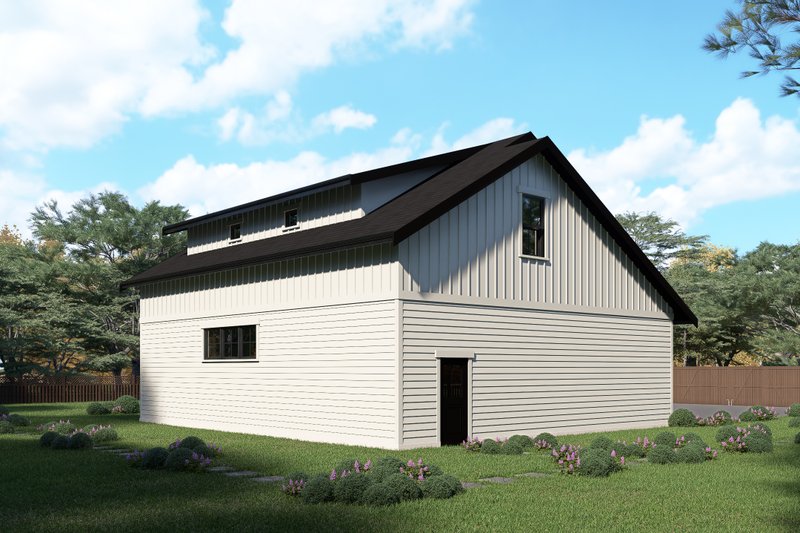 House Blueprint - Exterior - Other Elevation 4 for Barndominium House Plan #1070-272, 1 bath