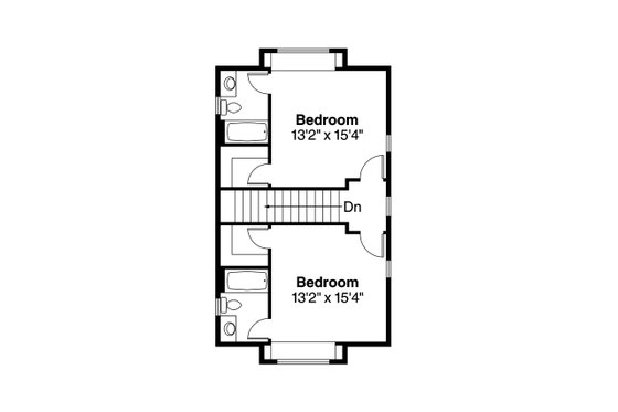 Floor Plan - Upper Floor for Traditional House Plan #124-1041 - 3 bed, 3.5 bath