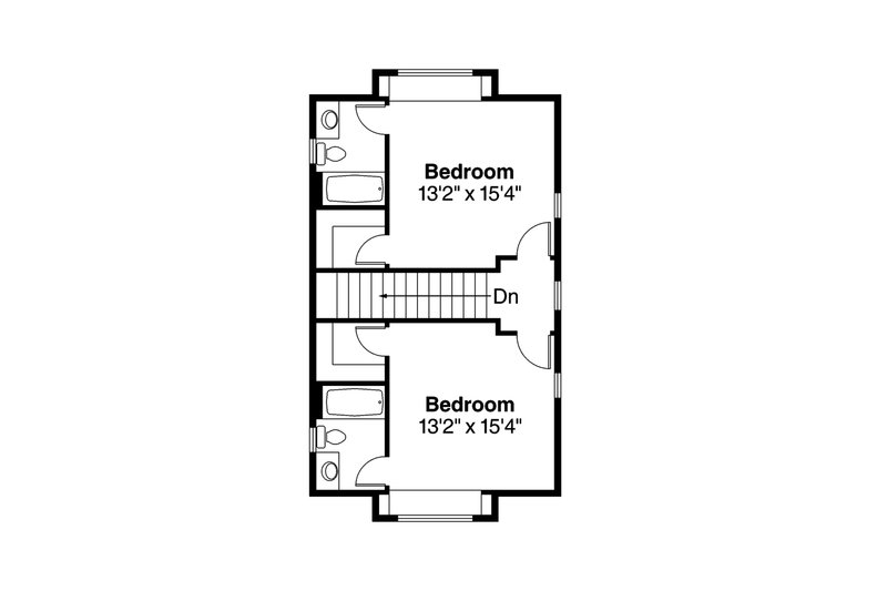 Architectural House Design - Floor Plan - Upper Floor for Traditional House Plan #124-1041 - 3 bed, 3.5 bath