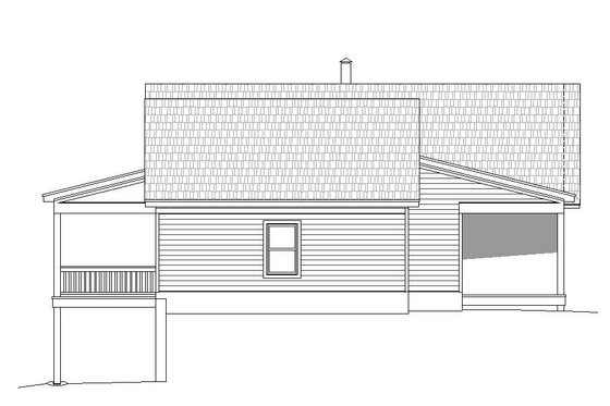 Exterior - Other Elevation 1 for Country House Plan #932-37 - 2 bed, 2 bath