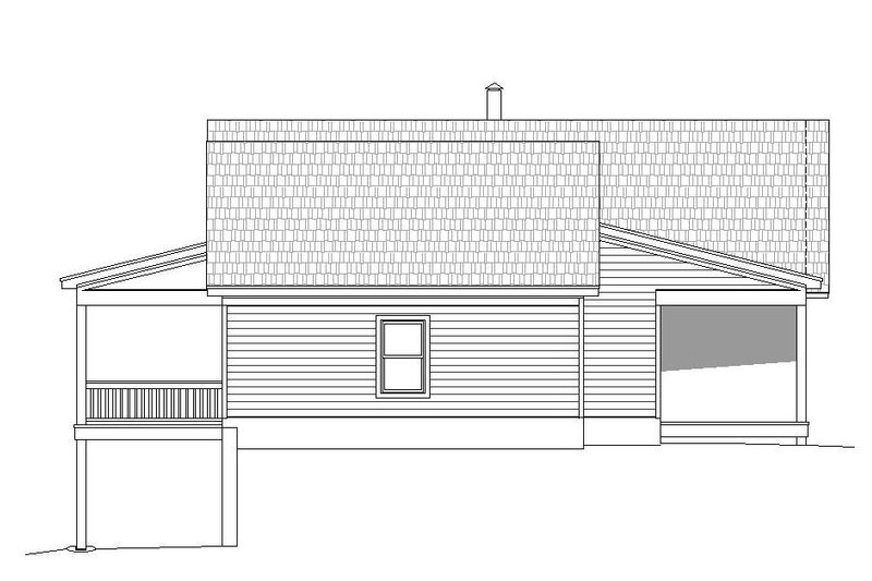 House Design - Exterior - Other Elevation 1 for Country House Plan #932-37 - 2 bed, 2 bath