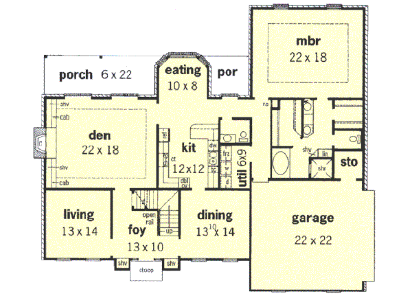 European Floor Plan - Main Floor Plan #16-226
