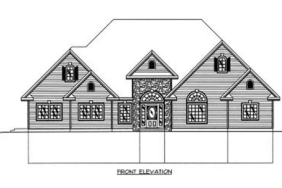 Exterior - Other Elevation for Traditional House Plan #117-545 - 3 bed, 2.5 bath