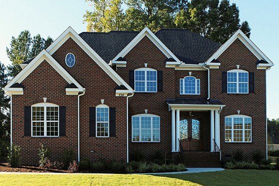 Exterior - Front Elevation 3 for Colonial House Plan #927-564 - 5 bed, 4 bath