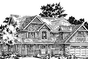 Traditional Exterior - Front Elevation Plan #18-277