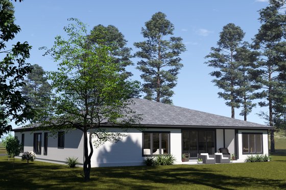 Exterior - Other Elevation 4 for Modern House Plan #513-2410 - 4 bed, 3.5 bath