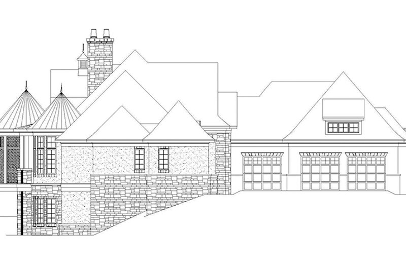 Home Plan - Exterior - Other Elevation 1 for European House Plan #929-929 - 3 bed, 3.5 bath