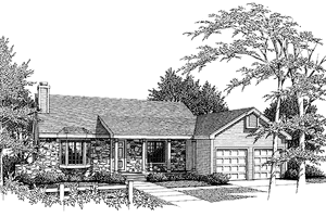 Dream House Plan - Exterior - Front Elevation for Traditional House Plan #456-85 - 3 bed, 2.5 bath