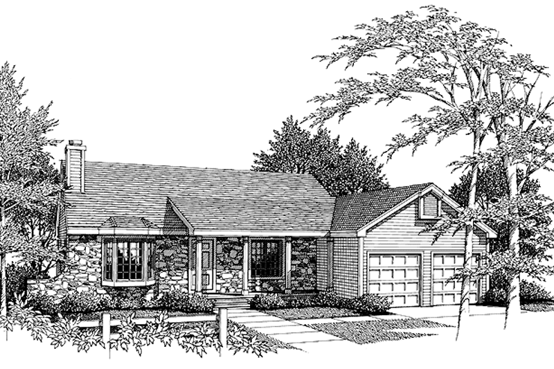 Dream House Plan - Traditional Exterior - Front Elevation Plan #456-85
