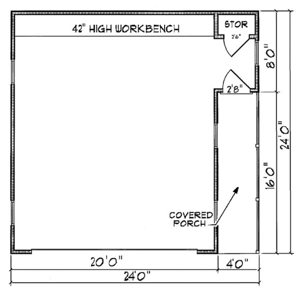 House Design - Country Floor Plan - Main Floor Plan #410-3600