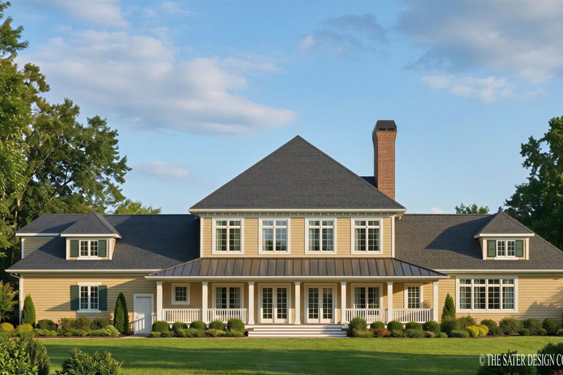Home Plan - Exterior - Rear Elevation for Colonial House Plan #930-204 - 3 bed, 2.5 bath